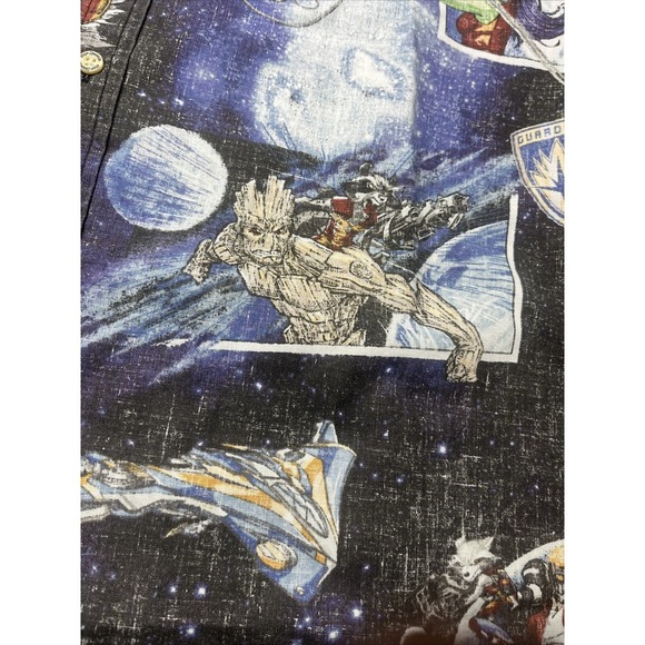 Reyn Spooner Marvel Shirt Mens Large Guardians‎ Of The Galaxy Comic Hero AOP - Picture 9 of 14